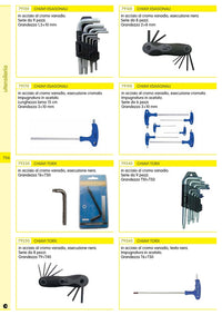 cf serie 6 chiavi esagonali con impugnatura gr.3-10 cod:ferx.1793