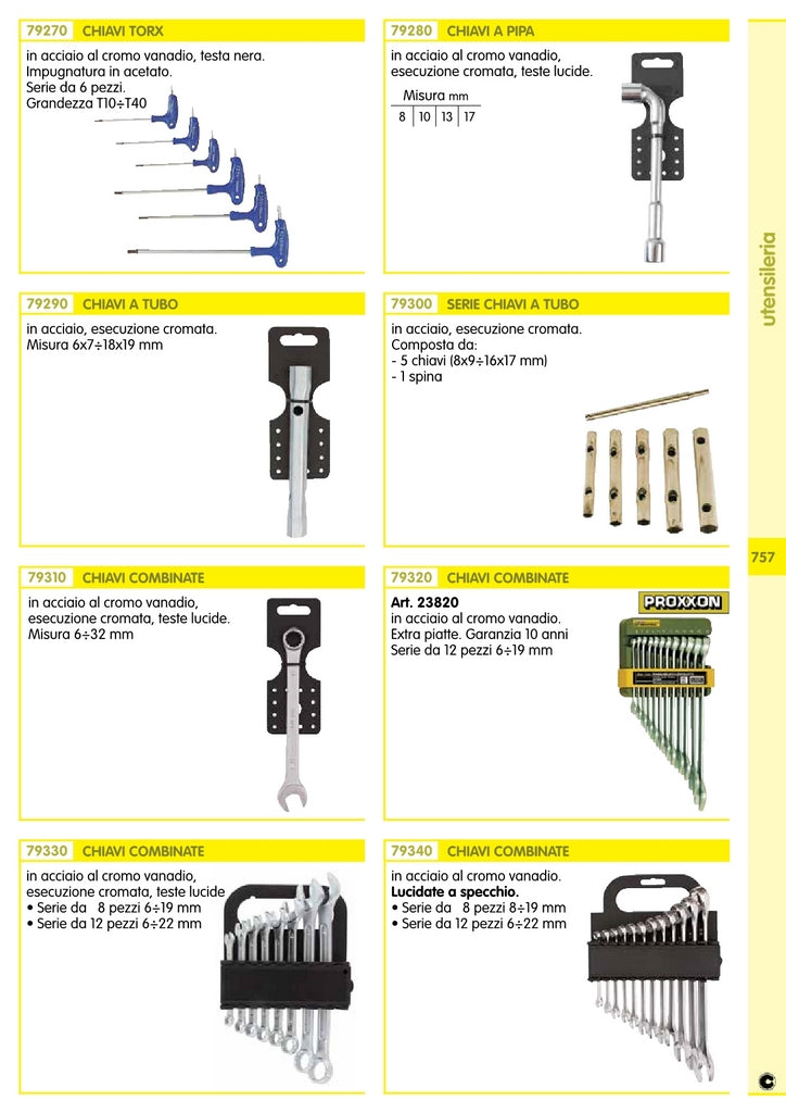 cf serie 5 chiavi a tubo 9956