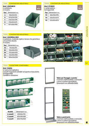 4Pz Contenitore Terry "Unionbox E" 307X500X190H