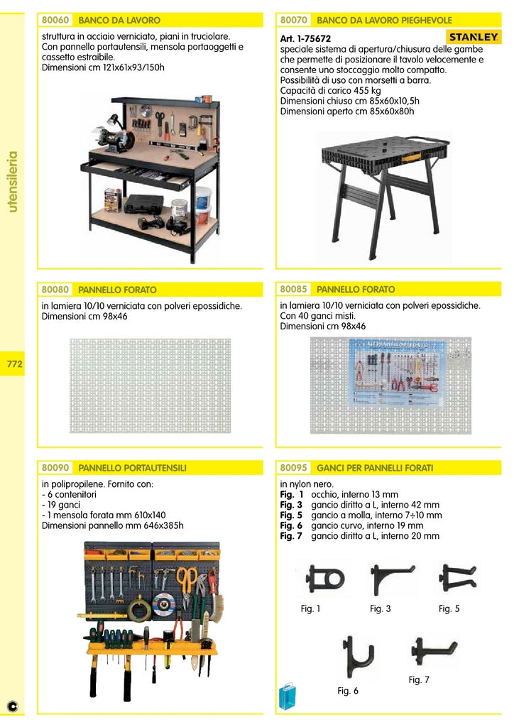 5Cf Sc Ganci Plastica X Pannelli Figura 3 A "L" (Pz.5)