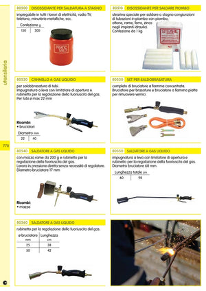 saldatore a gas cm.100 diametro 60 cod:ferx.9237