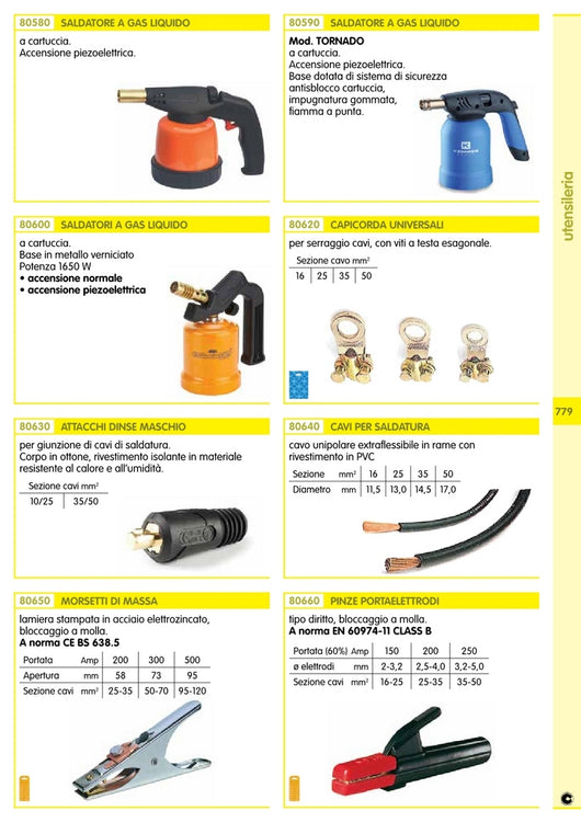 pl pl morsetto x massa da 200 amp. 51354