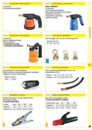 pinza per elettrodi da 200 ampere perfecta 3 cod:ferx.1357