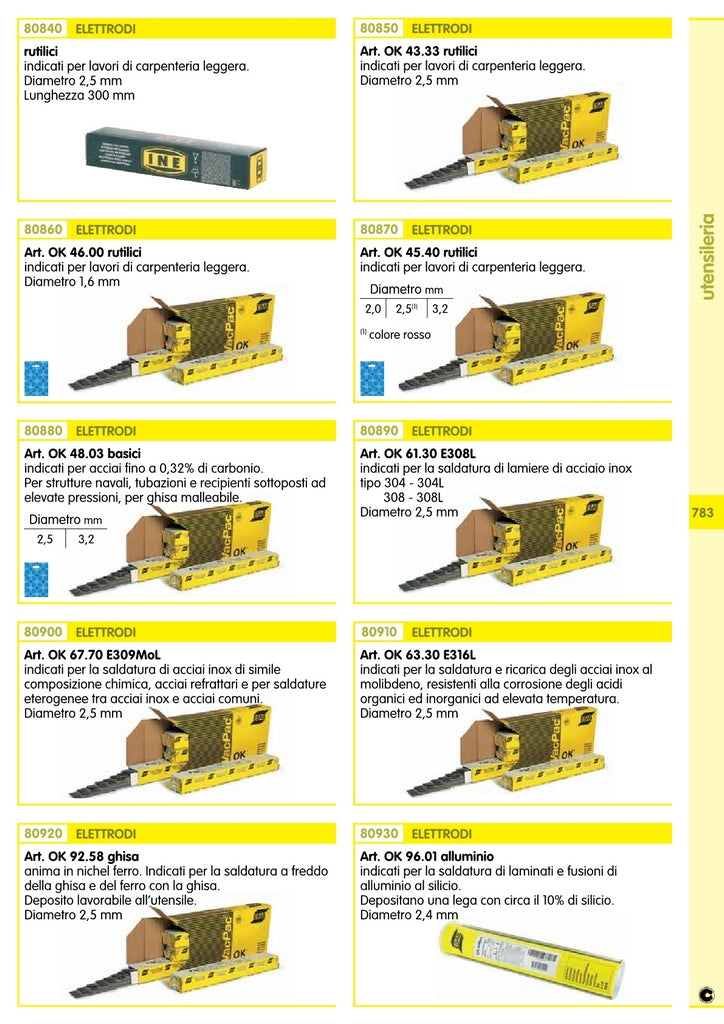 1Pz Esab Elettr.Bas.Mm3,2X450 Ok48.03 Kg5,7 Pz120