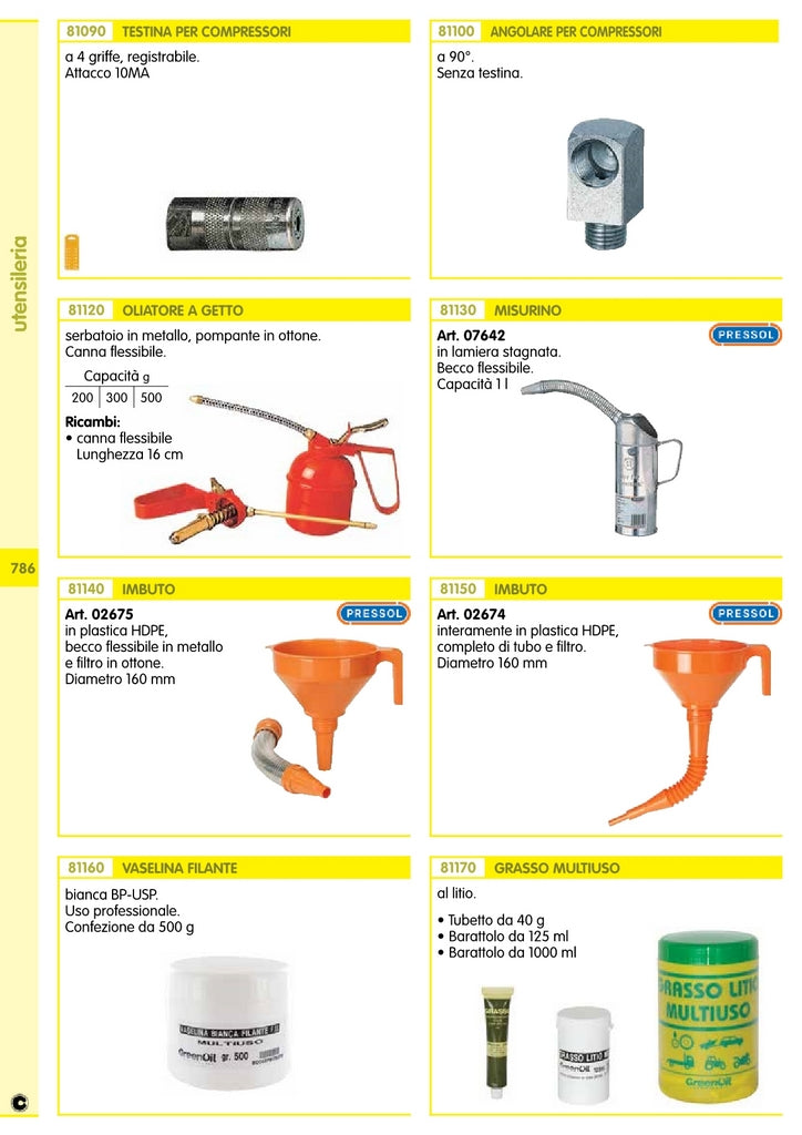 Pressol Imbuto Con Flessibile Metallo Diametro Mm.160 Art. 02675