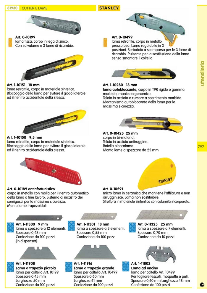 100Pz St Lama Cutter Spezzare Mm.9 Art. 1-11-300