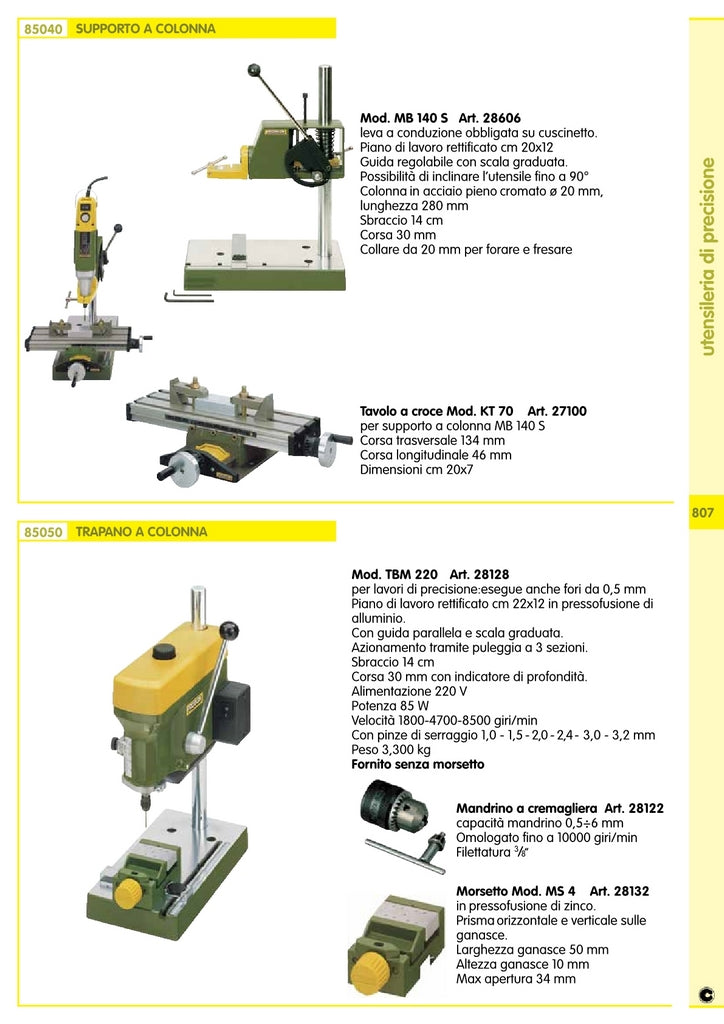 Proxxon 28128 Trapano A Colonna 220V