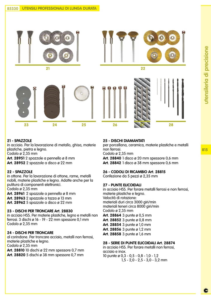 proxxon 28982 "figura 15" dischi abrasivi 32840