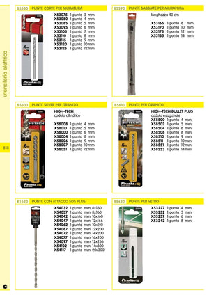 piranha/stanley x54062 1 punta sds plus dimensioni mm 10x210 12074