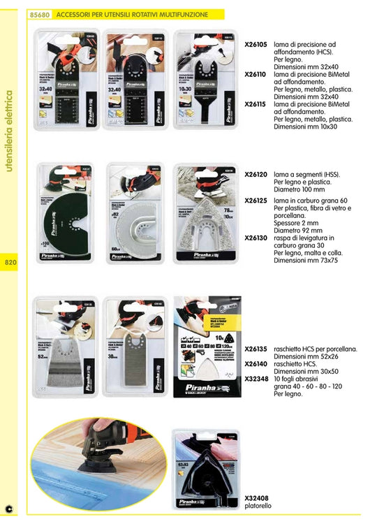 piranha/stanley sta26120 lama a segmenti mm 100 x mt300 92665