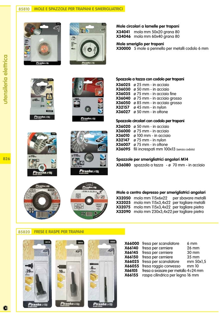 piranha/stanley x66025 fresa scanalature mm.50x1,5 968