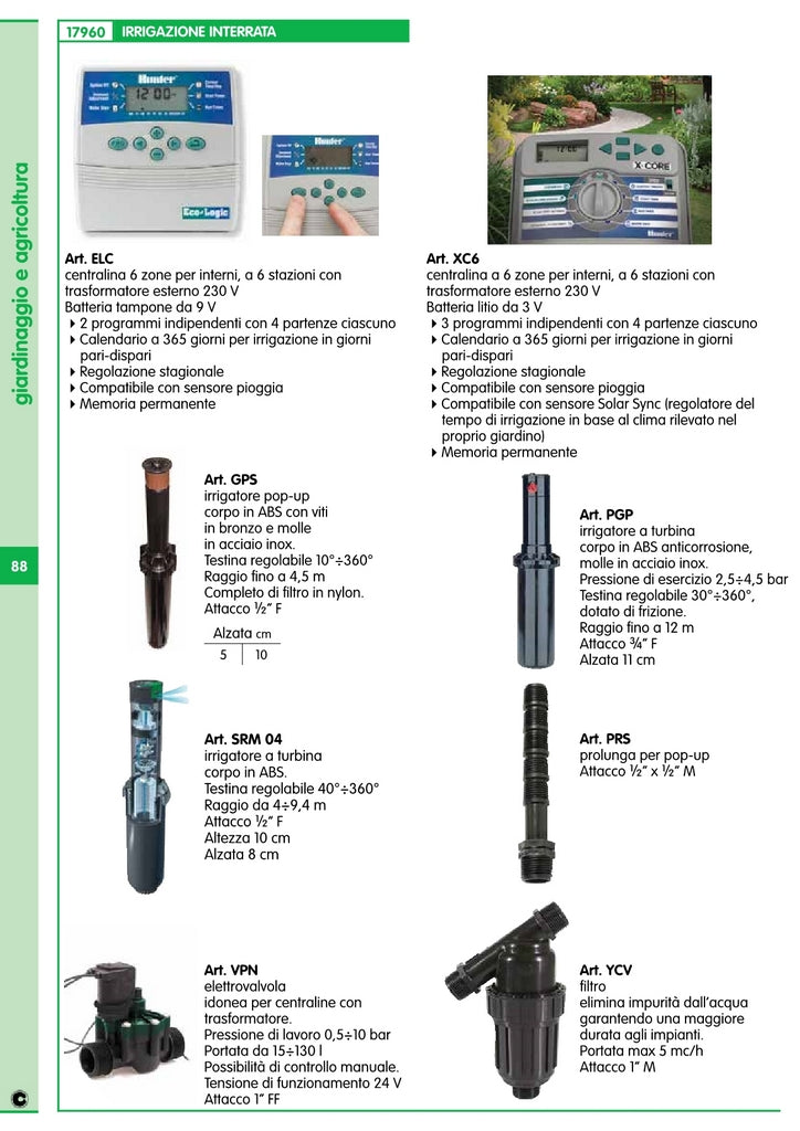 centralina per irrigazione 6 zone eco-logic 6 13434