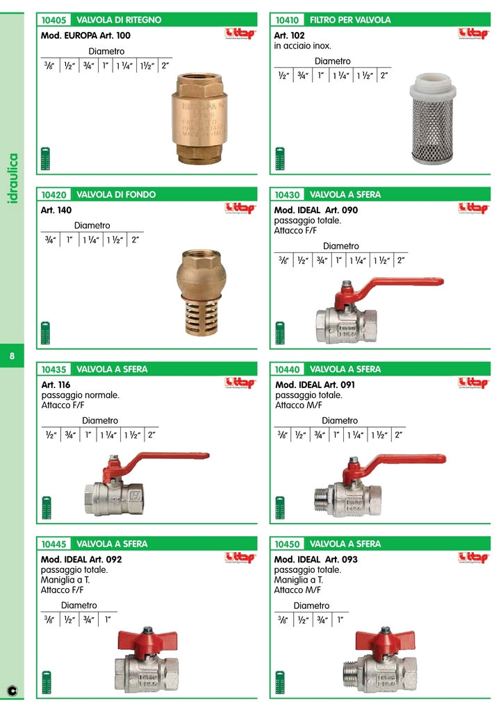 pl pl valvola a sfera con leva gr. 1 cod:ferx.76139