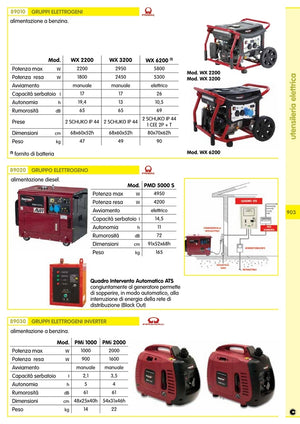 generatore di corrente mod. wx3200 92612