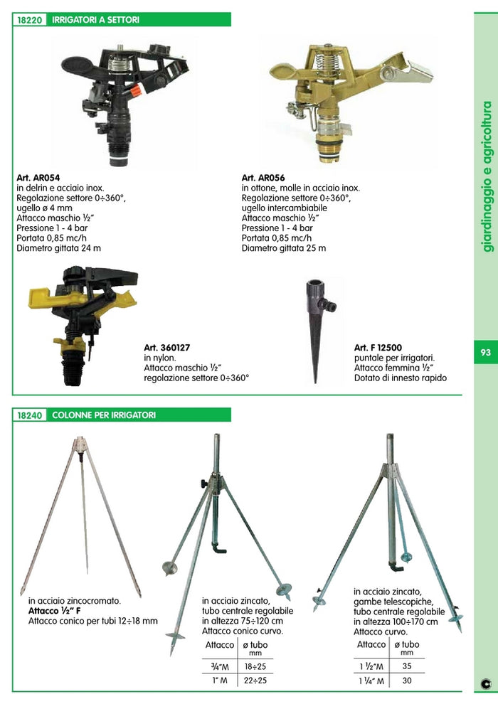 colonna per irrigatore 1/2 f. mini cod:ferx.13948