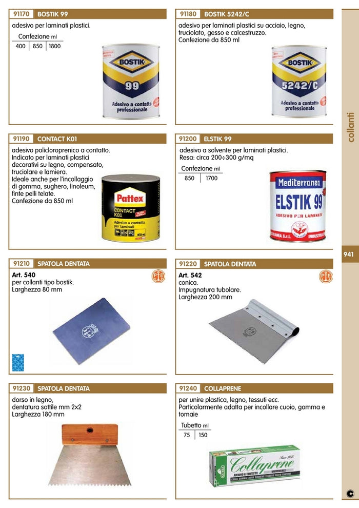 6blister blister spatola x bostik art. 540 mm.80 cod:ferx.67634