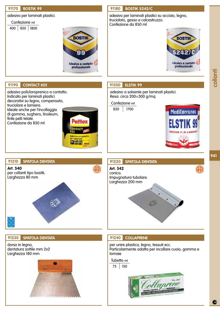 6blister blister spatola x bostik art. 540 mm.80 cod:ferx.67634