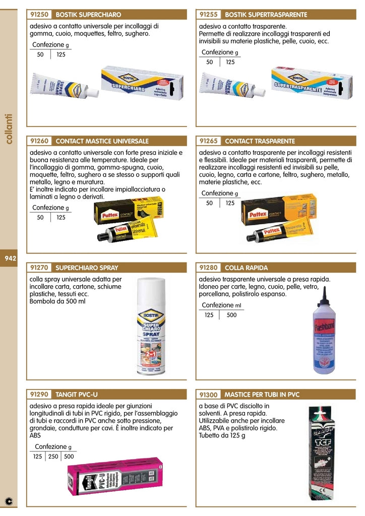 12pz bostik super trasparente 125 cc 55855