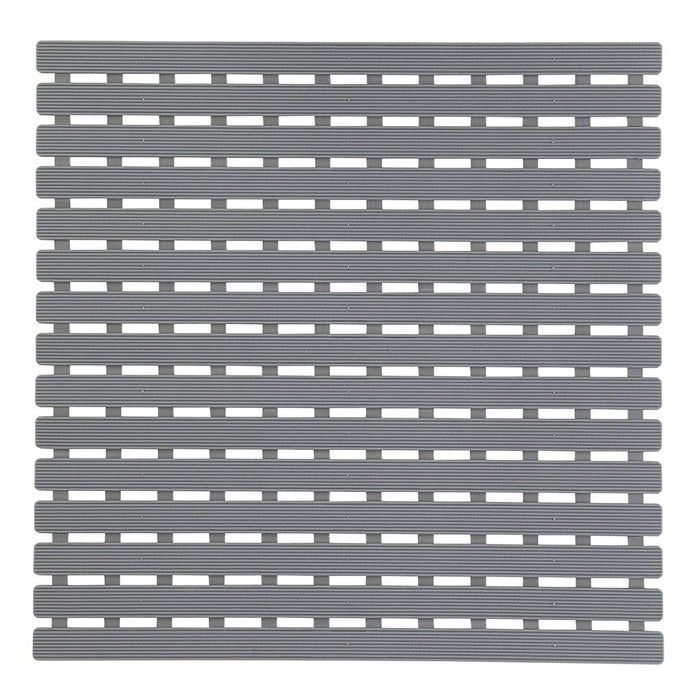 Tappeto per Doccia Antiscivolo 54 x 54 Grigio con Gommini Antiscivolo