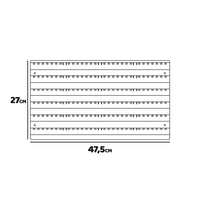 Peg Medium - Pannello da parete da officina, 6 pannelli + 60 porta utensili minuteria, montaggio a muro