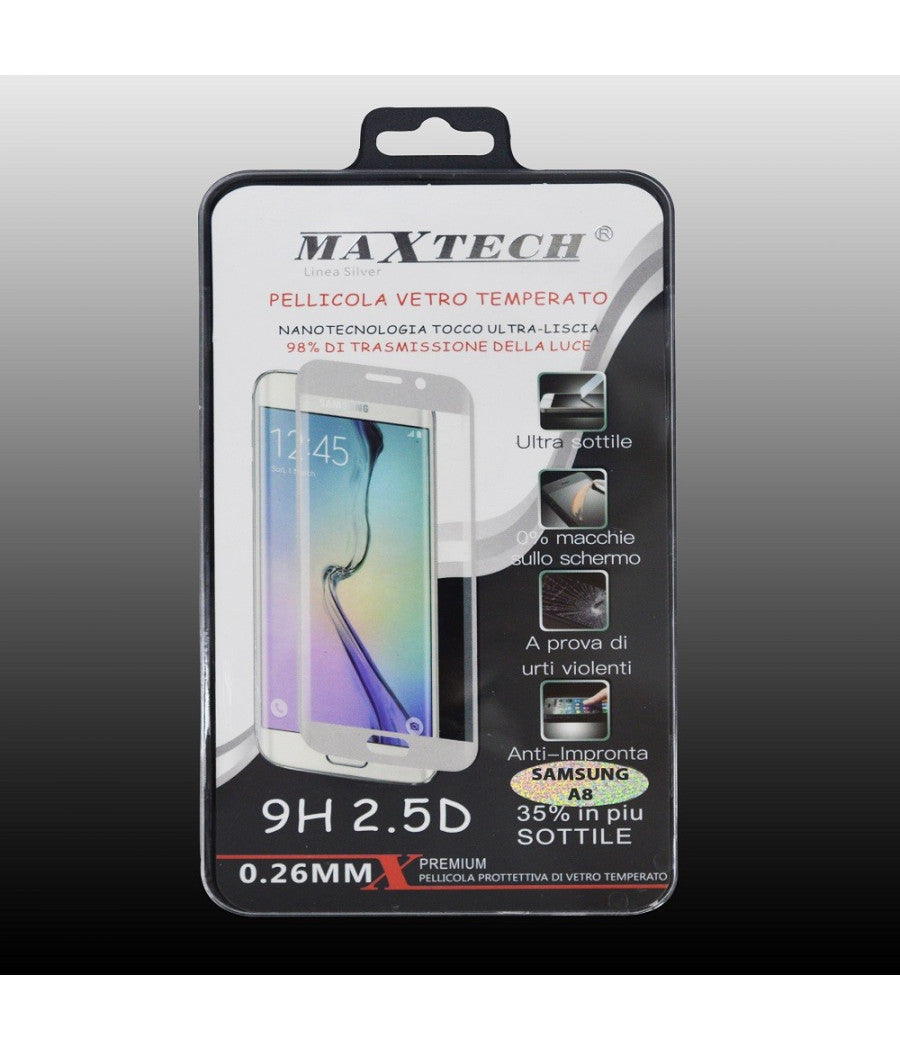 Pellicola Protettiva Display Vetro Temperato Per Samsung Galaxy A8 Maxtech P-sam A8         