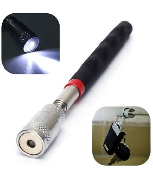 Penna Telescopica 80cm Con Luce Led Magnetica Collettore Strumento Precisione         