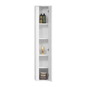 Colonna bagno sospesa Duble H. 150 cm bianco lucido con chiusura rallentata