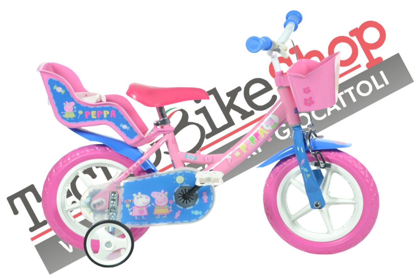 Bicicletta  Bambina Dino Bikes Peppa Pig 12 pollici