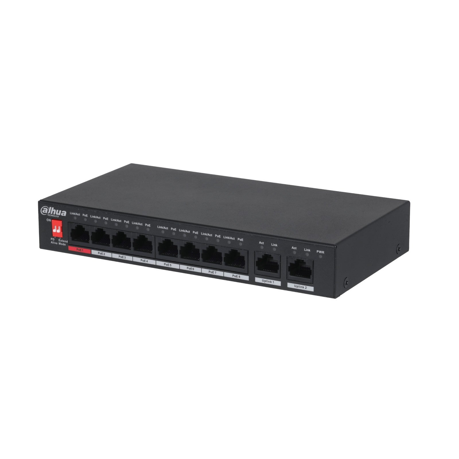 Switch Desktop 10 Porte con 8  PoE non gestito PFS3010-8ET-96-V2 - Dahua