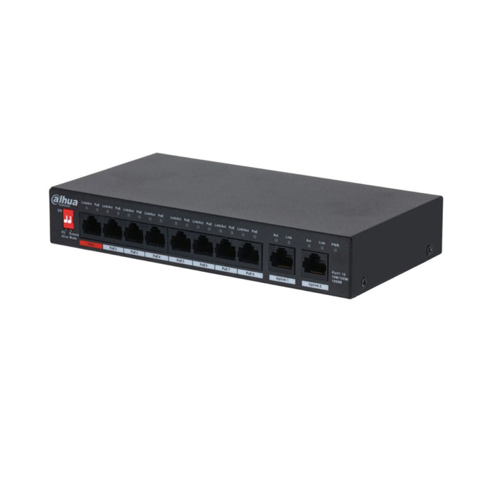 Switch PoE 8 Porte Gigabit + 2 Uplink PFS3010-8GT-96-V2 - Dahua