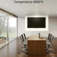 Pannello led incasso 110 cm 6watt slim tondo soffitto alimentatore incluso temperatura 6000k bianco