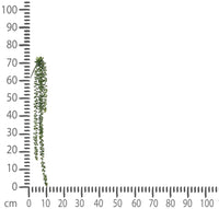 Set 2 Rami Artificiali Sedum Pendente con 5 Diramazioni H 74 cm