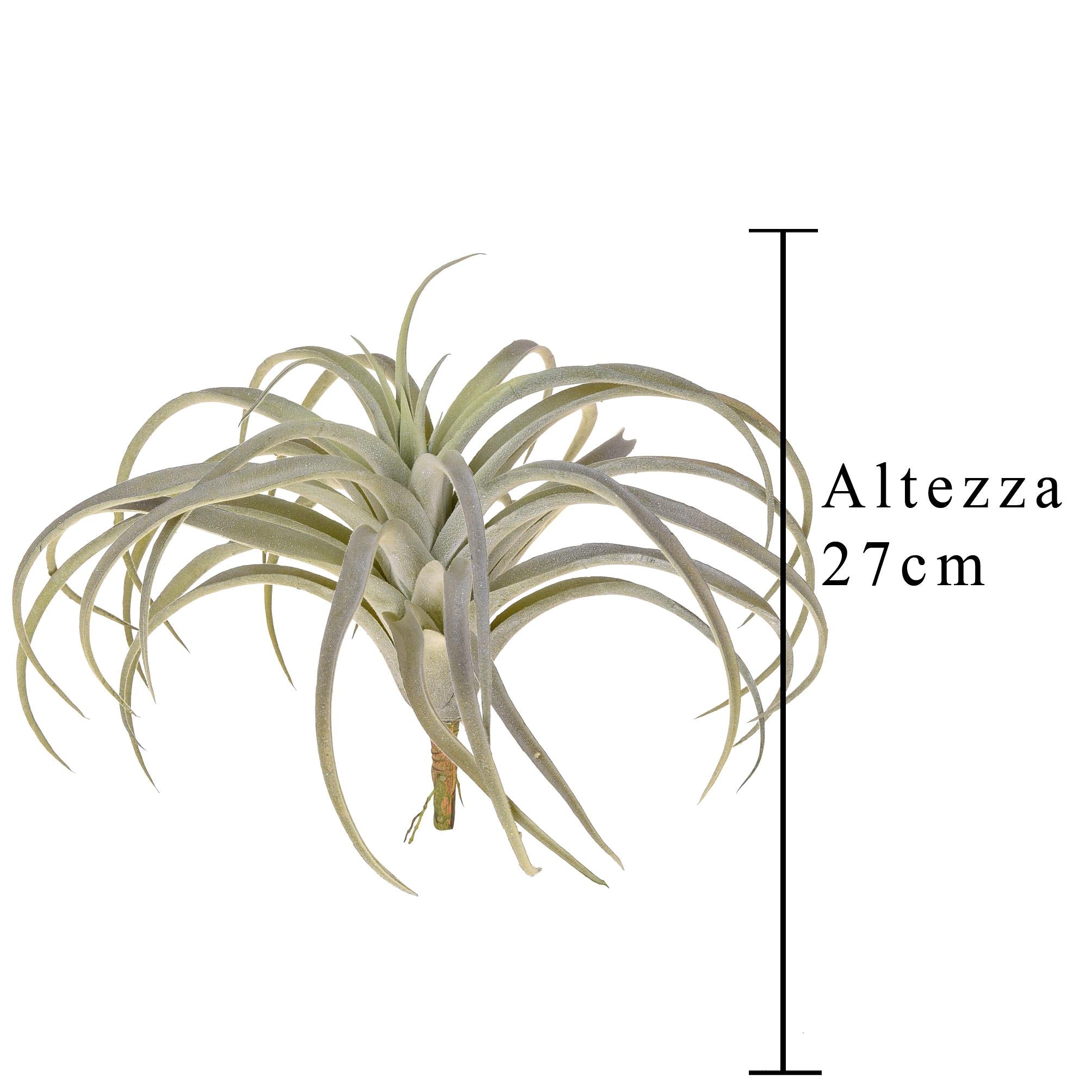 Set 2 Foglie Artificiali Tillandsia con 32 Foglie H 27 cm