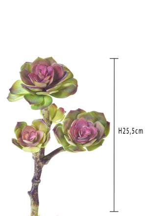 Set 2 Rami Artificiali Succulent Singolo H 255 cm