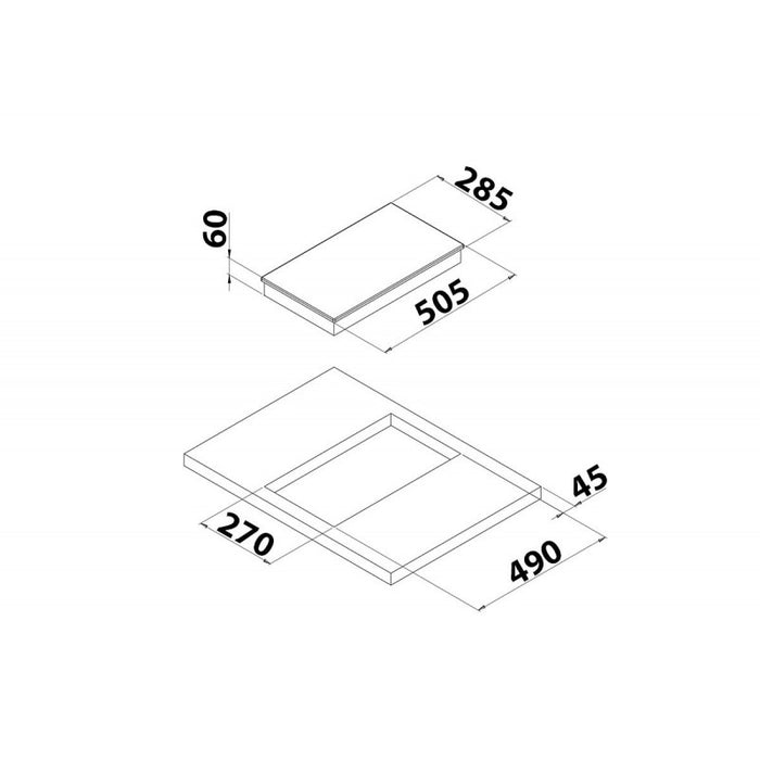 PIANO COTTURA IN VETROCERAMICA