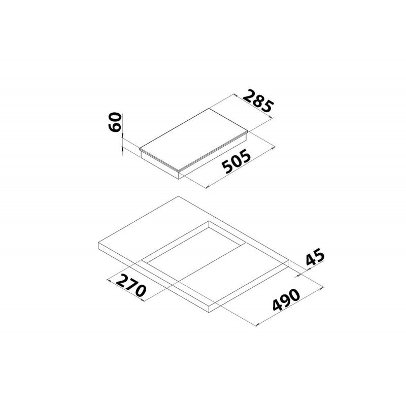 PIANO COTTURA IN VETROCERAMICA