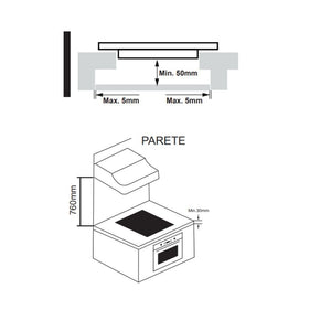 Piano cottura induzione 4 zone Master Kitchen MKHI604BK