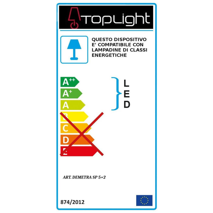 Piantana led top light style 1167t gx53 led lampada terra moderna, finitura metallo bianco