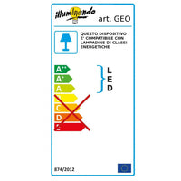 Piantana moderna illuminando geo te c1 led lampada terra metallo bianco grigio sabbia mezza sfera traforata interno e27