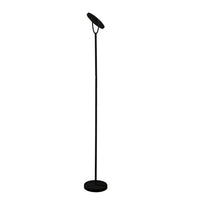 Piantana moderna promoingross way led cct 3000k 2950lm dimmerabile lampada terra orientabile, finitura metallo nero