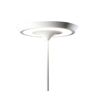 Piantana promoingross ella p180 led 3000k 2150lm dimmerabile lampada terra moderna, finitura metallo bianco