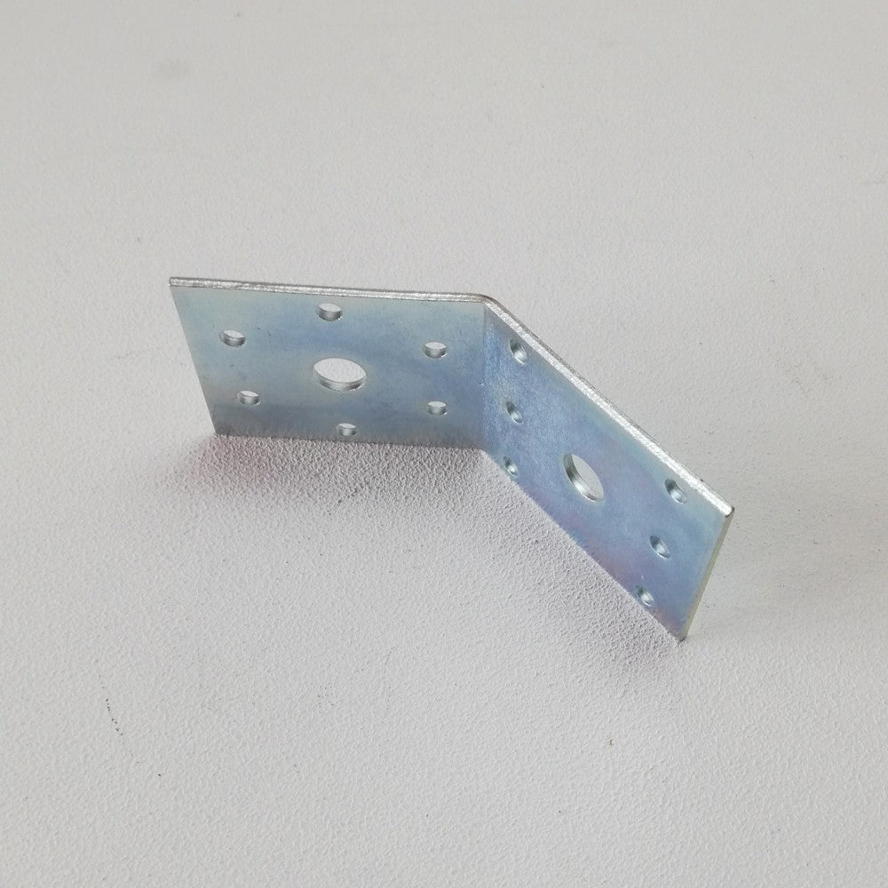 Piastra 60x60x2,5mm angolo da 135° in acciaio zincato - 5pz