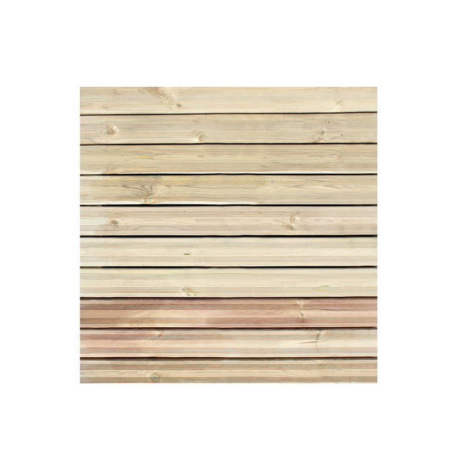 Onlywood Piastrelle in legno da esterno STRONG 100x100x3,8 cm - Conf 6 pezzi