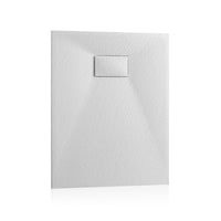 Piatto doccia 70x70 cm bianco effetto pietra in resina riducibile AgorÃ 