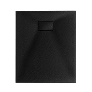 Piatto doccia 80x120 in resina nero effetto pietra riducibile AgorÃ 