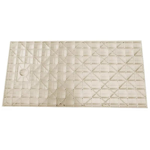 Piatto doccia acrilico beige effetto pietra ultraslim altezza 2,6cm, dimensioni 70x140