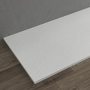 Piatto doccia acrilico bianco effetto pietra ultraslim altezza 2,6cm, dimensioni 70x90