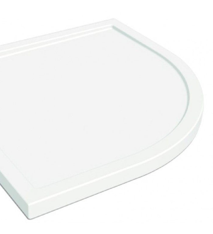 Piatto doccia 80 x 80 h 5 cm acrilico oceano semicircolare cod 75695