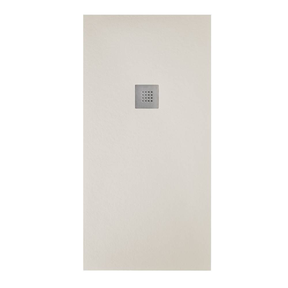 Piatto doccia effetto pietra 70x90 Crema marmoresina pieno piletta inclusa - HDcasa