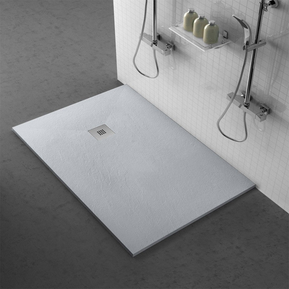 Piatto doccia marmoresina 80x90 Karen grigio effetto pietra 